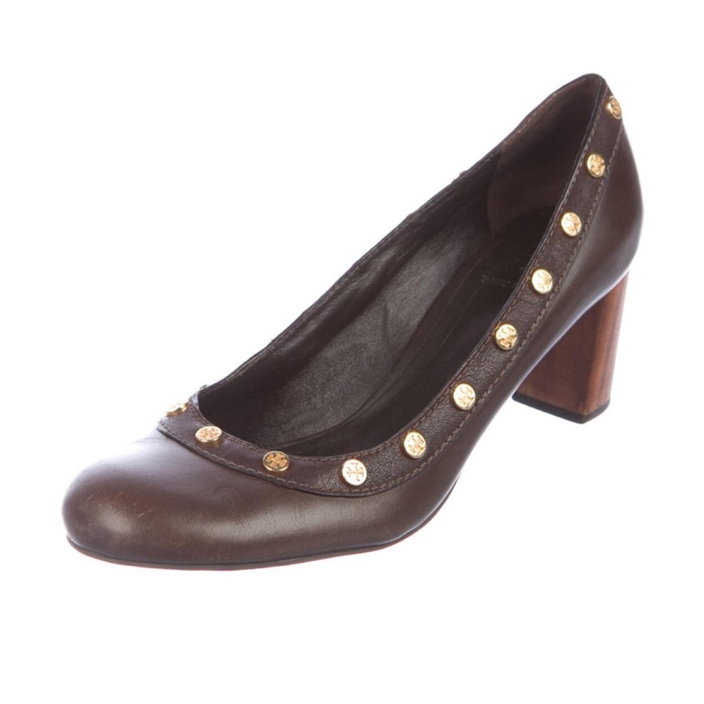 Tory Burch dark brown heals  Fits like a 9